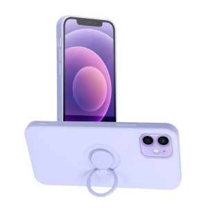 Futerał Forcell SILICONE RING do iPhone 12/12 PRO fioletowy