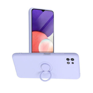 Futerał Forcell SILICONE RING do Samsung A22 5G fioletowy