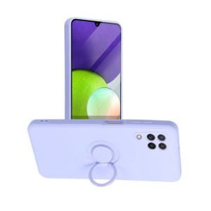 Futerał Forcell SILICONE RING do Samsung A22 LTE 4G fioletowy