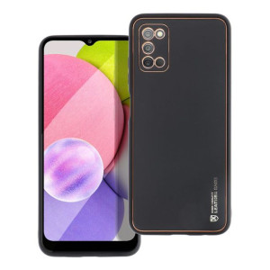 Futerał Forcell LEATHER Case skórzany do Samsung A03S czarny