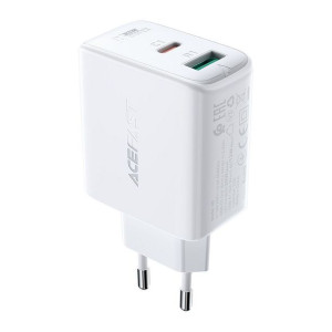 Acefast ładowarka sieciowa Typ C + USB QC3.0 PD32W A5 biały