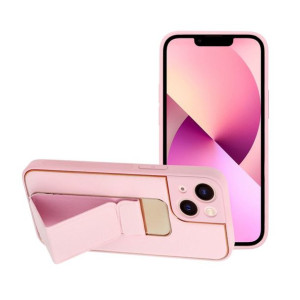 Futerał Forcell LEATHER Case Kickstand do iPhone 13 mini różowy