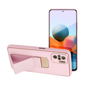 Futerał Forcell LEATHER Case Kickstand do XIAOMI Redmi NOTE 10/10S różowy