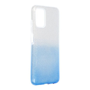 Futerał Forcell SHINING do Samsung A03S transparent/niebieski
