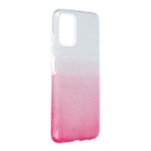 Futerał Forcell SHINING do Samsung A03S transparent/róż