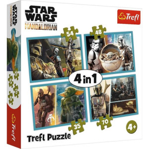 Puzzle 4w1 - Star Wars - Mandalorian - Trefl - 34397