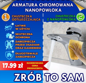 Impregnacja armatury chromowanej Nanopowłoka 1szt