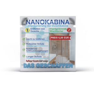 Kabina prysznicowa impregnacja NANOKABINA 90/90
