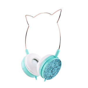 Słuchawki nagłowne CAT EAR model YLFS-22 Jack 3,5mm niebieskie
