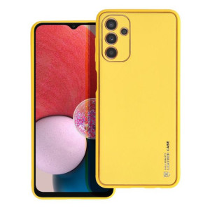 Futerał Forcell LEATHER Case skórzany do Samsung A13 5G żółty