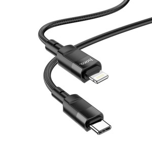 Hoco kabel Typ C do iPhone Lightning 8-pin Power Delivery PD20W Moulder U10