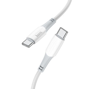 Hoco kabel Typ C do Typ C Power Delivery PD60W 3A Ferry X70 biały