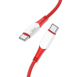 Hoco kabel Typ C do Typ C Power Delivery PD60W 3A Ferry X70 czerwony