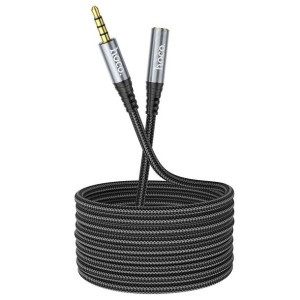 Hoco kabel AUX Audio Jack 3,5mm męski na żeński UPA20 2m czarny