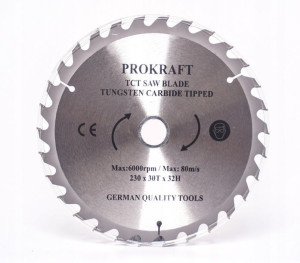 Tarcza Piła Do Drewna 230x32mm 30t Prokraft
