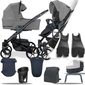 Wózek 2w1 Milu Kids Lluvia Luv 06 I + Adaptery Mc
