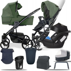 Wózek 3w1 Milu Kids Lluvia Luv 05 I + Cybex Aton