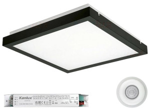KANLUX Lampa Sufitowa Plafon z Czujnikiem Ruchu TYBIA LED 32x32cm