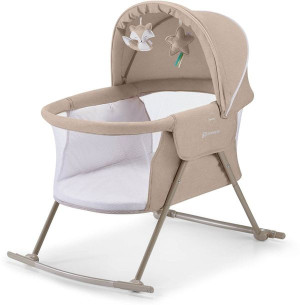 Kinderkraft Lovi łóżeczko z funkcją kołyski Beige