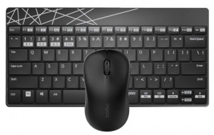 Klawiatura i mysz Rapoo 8000M multi-mode czarny