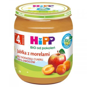 Jabłka z morelami po 4. miesiącu 125 g Bio