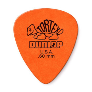 Kostka piórko Dunlop TORTEX 0,60 mm pomarańczowa