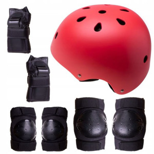 Kask + ochraniacze na rolki, deskorolkę, rower