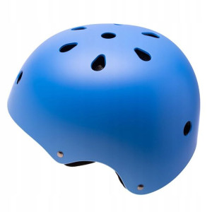 Kask regulowany dla dziecka na rower niebieski M
