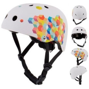 KASK DLA DZIECI 3-7 lat cubic biały rozm M