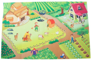 DYWAN MATA EDUKACYJNA 120x80 Ranch Autka