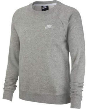 Bluza damska Nike Essentials Crew FLC szara BV4110 063