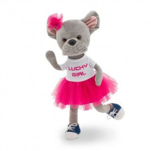 Przytulanka piesek lucky betsy w sukience lucky girl 38cm