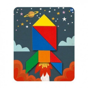 Tangram układanka łamigłówka piankowa gra logiczna