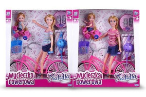 Lalka Natalia Z Rowerem Duża Z Dzieckiem Artyk 29c