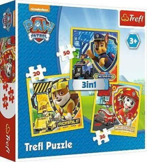 Puzzle 3 W 1 Psi Patrol Marshall Rubbl Chase 34839