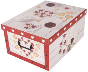 Pudełko kartonowe 51x37x24 MAXI SERDUSZKA BIAŁE