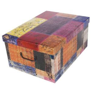Pudełko kartonowe 51x37x24 MAXI PATCHWORK VINTAGE