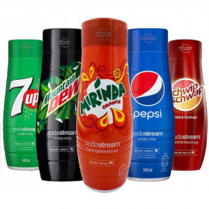 5x Syrop Koncentrat Soda Stream Pepsi 7up Mirinda