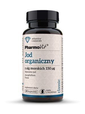 Jod organiczny z alg morskich 150 ug 60 kaps Pharmovit