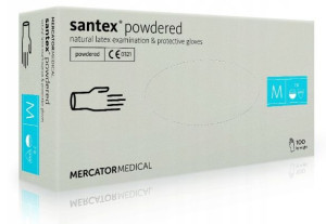Rękawiczki lateksowe Santex Powdered roz. M
