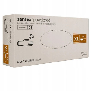 Rękawiczki lateksowe Santex Powdered roz. XL