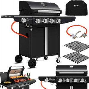 Grill Gazowy Koler Relish v1-Black 16kW + GRATIS