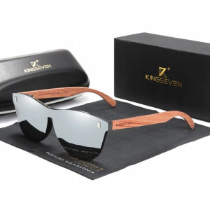 Okulary przeciwsłoneczne KINGSEVEN UV400 DREWNIANE