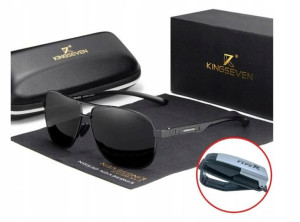 Okulary przeciwsłoneczne KINGSEVEN męskie + gratis