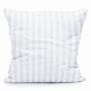 Poszewka Hotelowa Adamaszek Bawełna 140g/m² Biała Paski 50x60