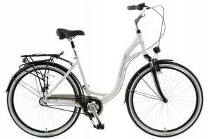 Rower Miejski 28″ Kands Wenecja 3bn R.19" 2021 Biało-fioletowy Połysk