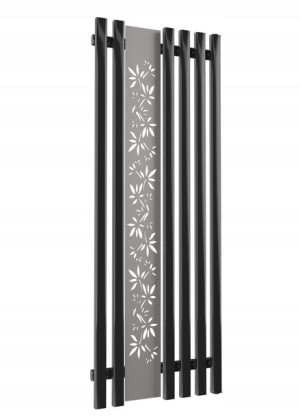 Grzejnik Dekoracyjny Bloom 140/60 Czarny Połysk
