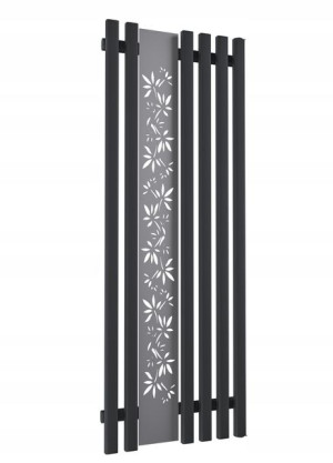 Grzejnik Dekoracyjny Bloom 140/60 Czarny Mat