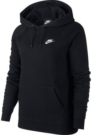 Bluza damska Nike Essentials Hoodie Po Flc czarna BV4124 010