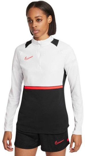 Bluza damska Nike NK Df Academy 21 Drill Top biało-czarna CV2653 016